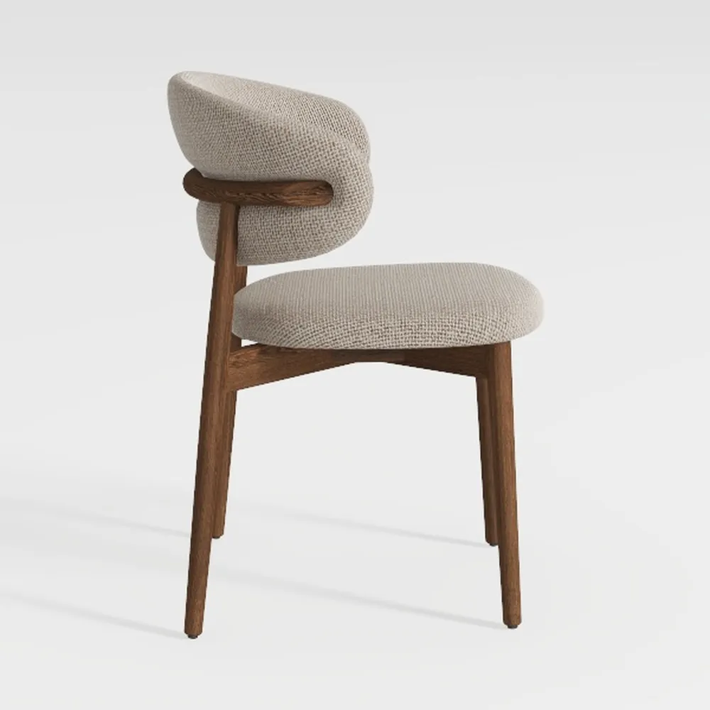 Walnut Dining Chairs, Arm Chairs Set of 2/4, Mid