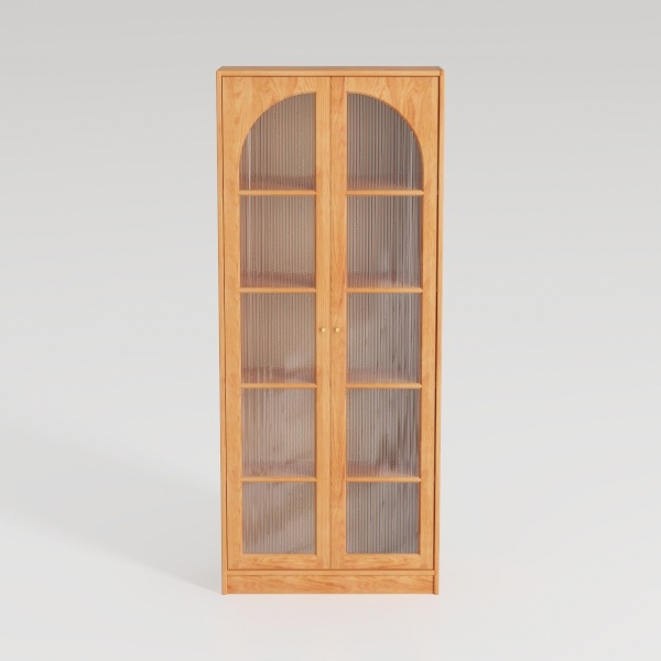 71&quot; Tall Arched Kitchen Pantry Storage Cabinet
