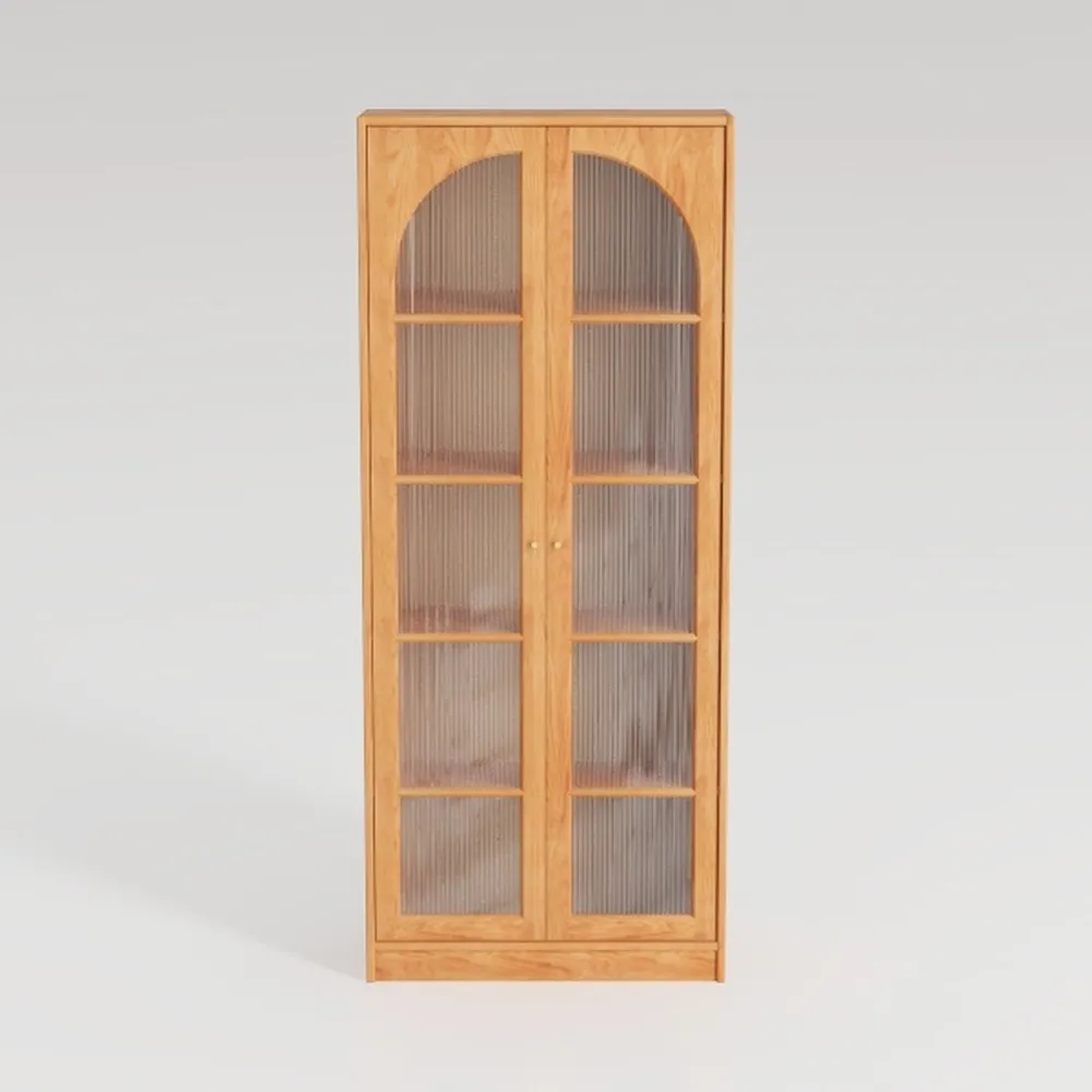 71" Tall Arched Kitchen Pantry Storage Cabinet