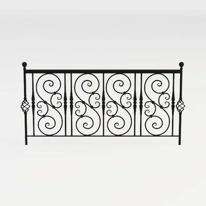 European wrought iron railing_05