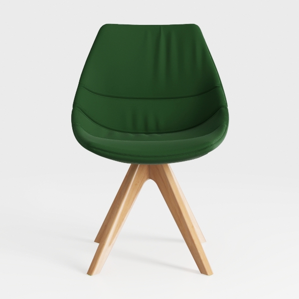 Velvet Office Chair, Height Adjustable Mid Back