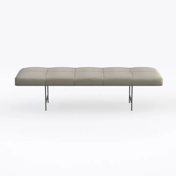 Genuine Leather Couch - Vintage Couch with Curved 