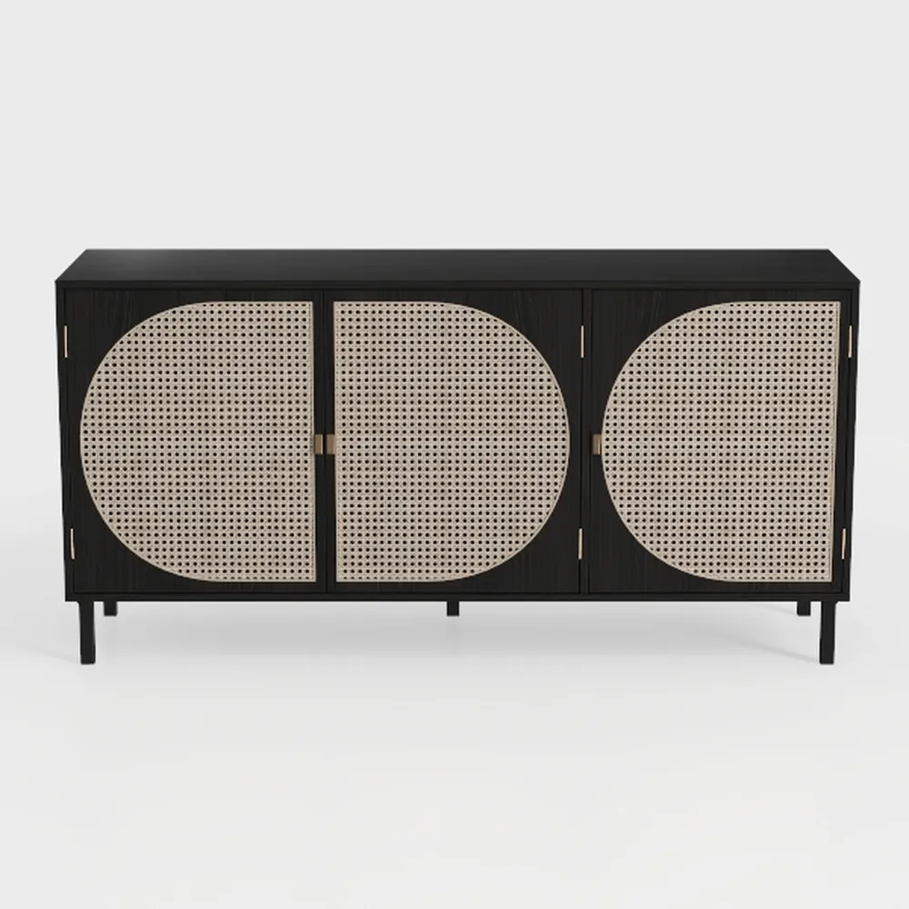 Sideboard Buffet Cabinet with Storage, Rattan