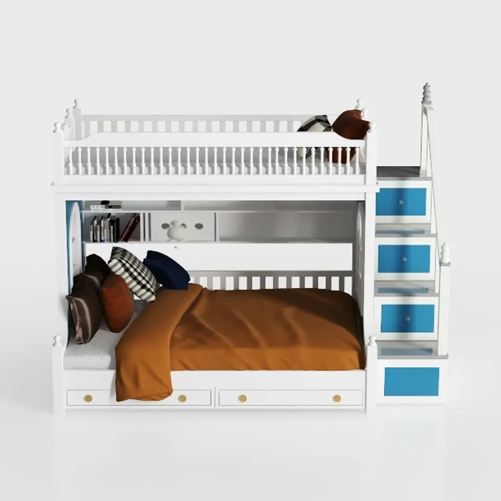 Harper & Bright Designs Full Over Full Bunk Bed wi