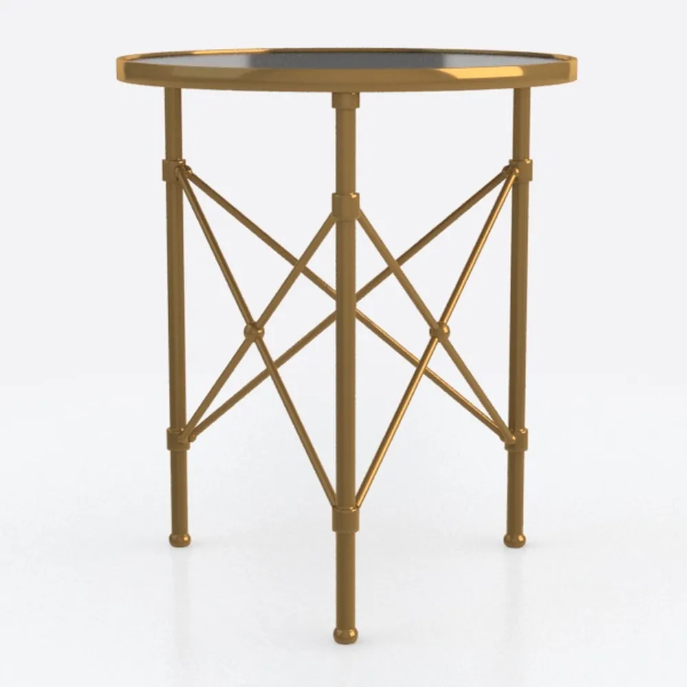 XIV Outdoor Side Table, Small Outdoor Table, Round