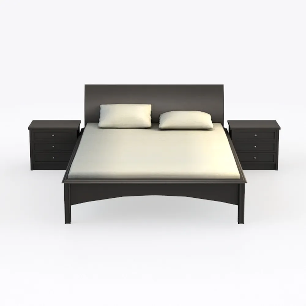 Baxton Studio Maren Mid-Century Modern Dark Grey F