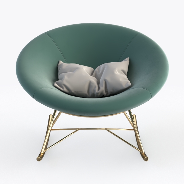 Urban Lifestyle Velvet Channel Stitch Saucer Chair
