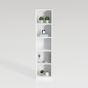 VECELO 4-Tier Bookcase, Modern Storage Cabinet