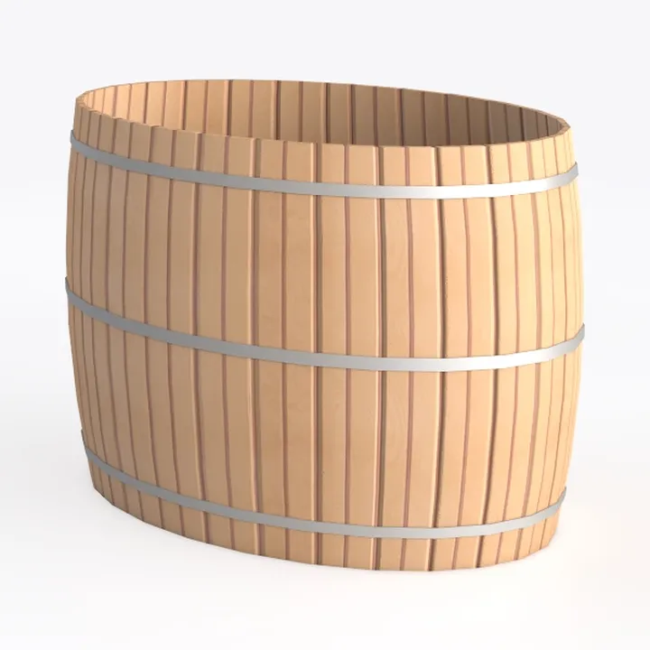 Economy Cedar Wood Soaking Tub - 5' 5" x 36" - Air