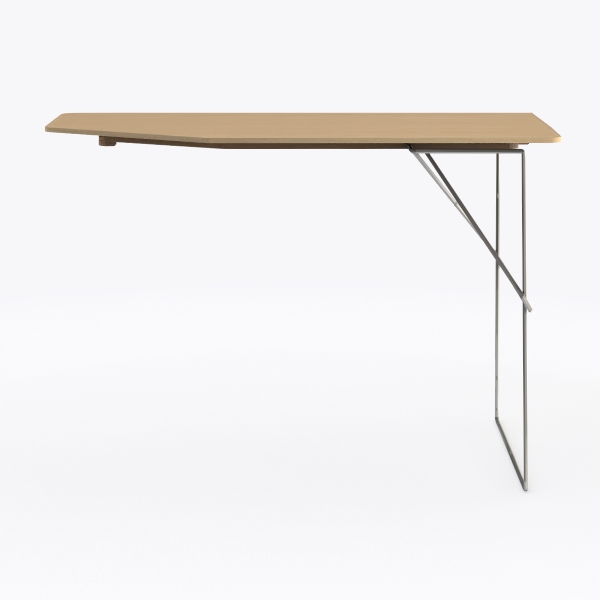 GHHVFEC Tavolo Pieghevole da Parete – Scrivania Pieghevole salvaspazio per cucine, Laboratori Artigianali, Bar e postazioni di Cucito, Finitura Noce (40x30 cm)