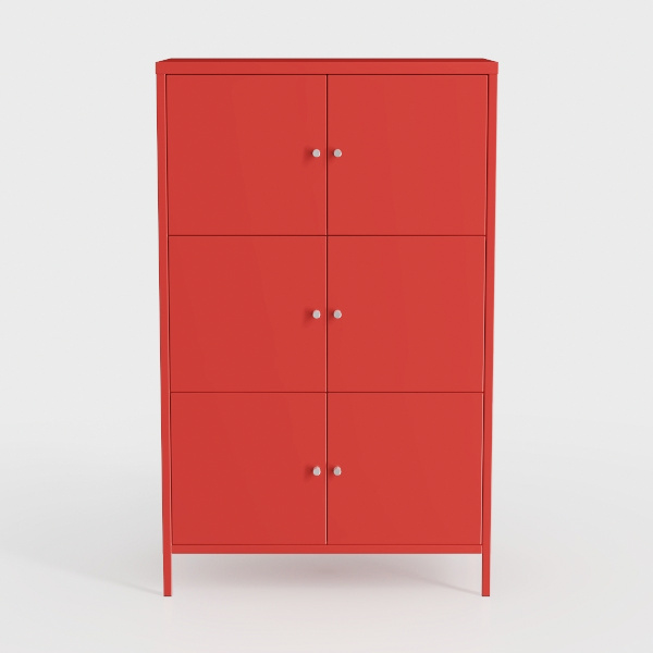 2 Door Metal Accent Storage Cabinet for Bedroom