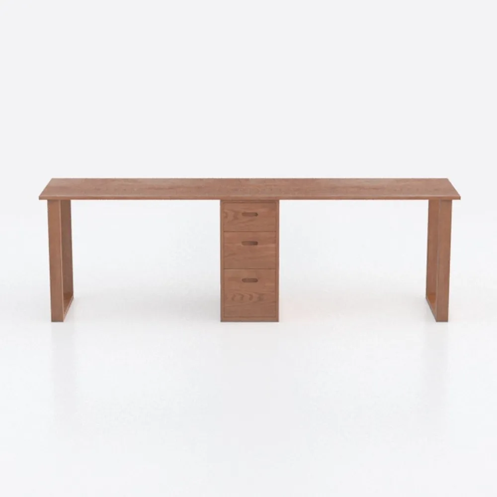 Pemberly Row Wood Transitional 48" Writing Office 