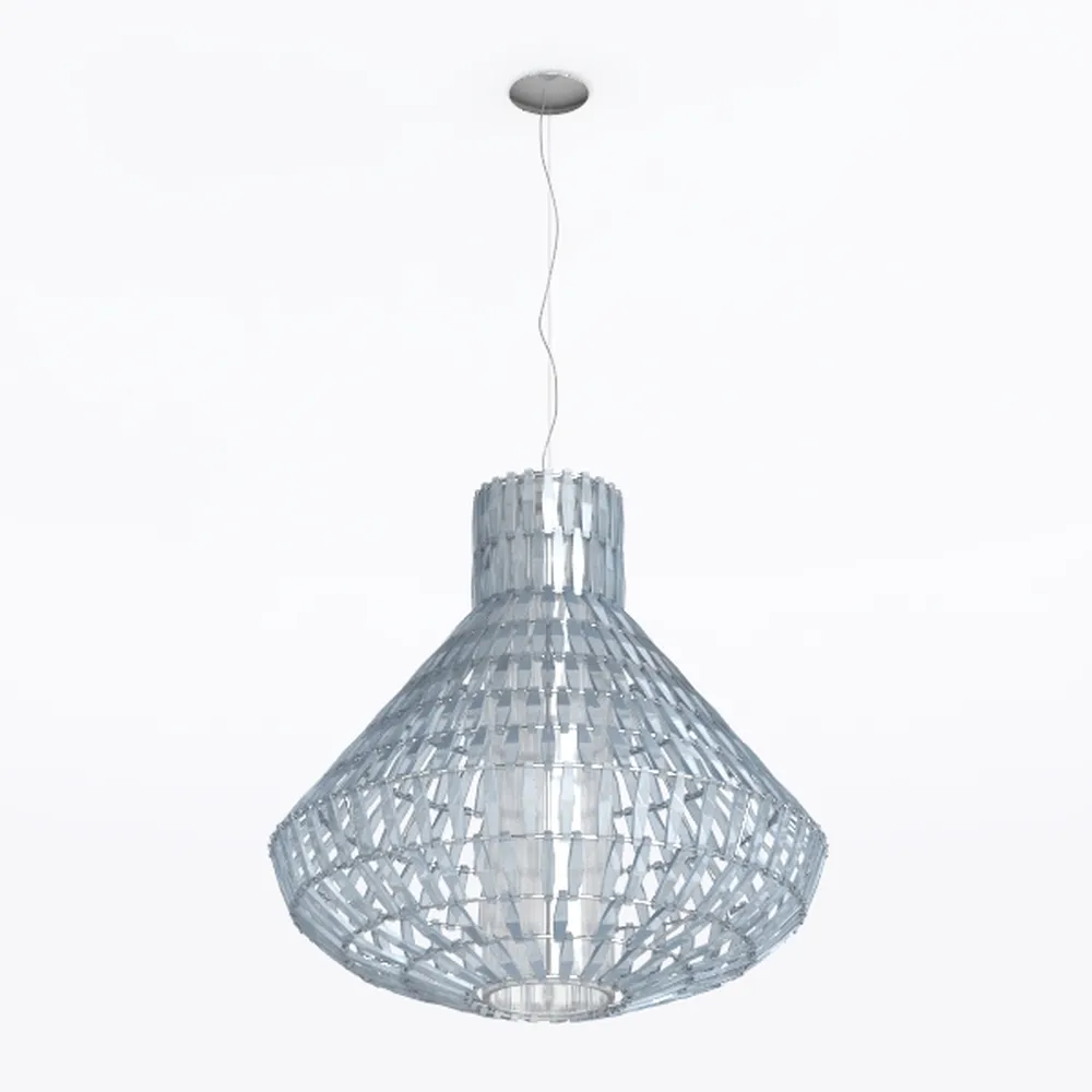 Crystal Pendant Light 4-Light Modern Black