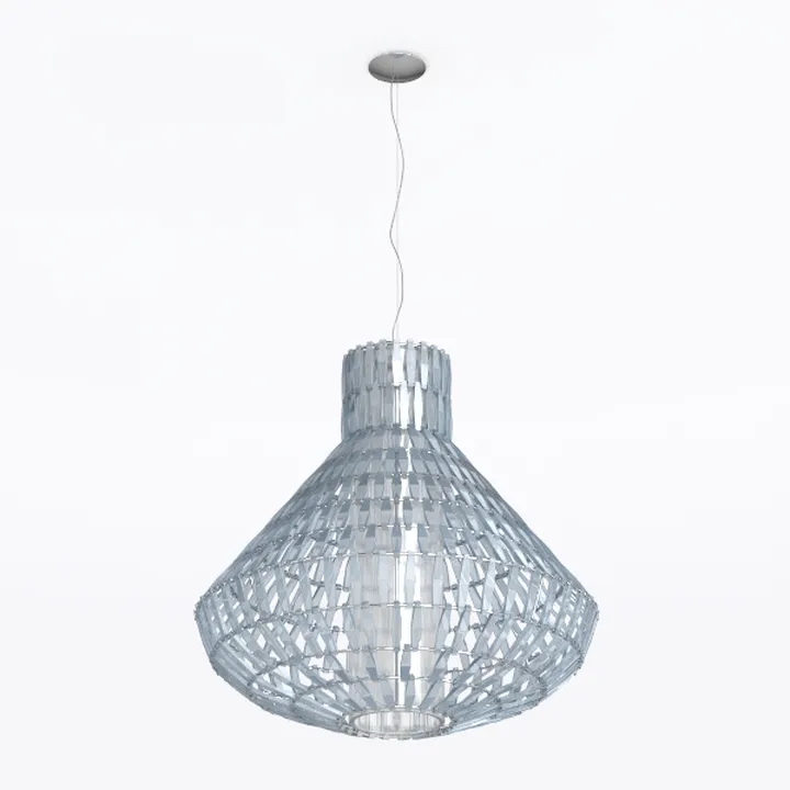 Crystal Pendant Light 4-Light Modern Black