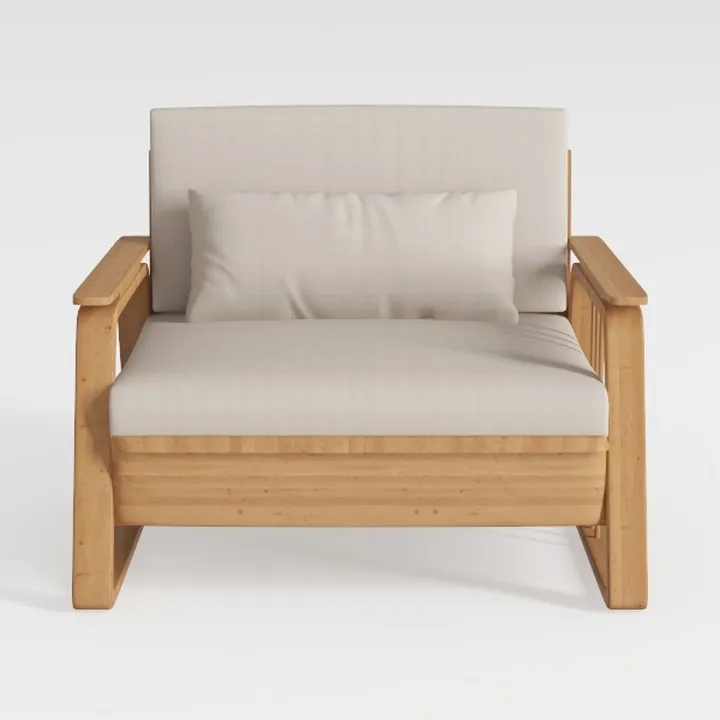 Ahomly Accent Chair Bedroom Chair with Lumbar Pill