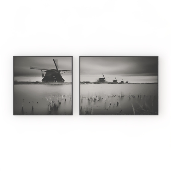 Foggy Forest Wall Art for Living Room - Mountains