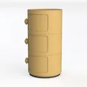 Nightstand Nordic Nightstand Storage Cabinet 3 Left 45 Degree View