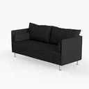 Davea_Dauphin sofa Atelier black Left 45 Degree View