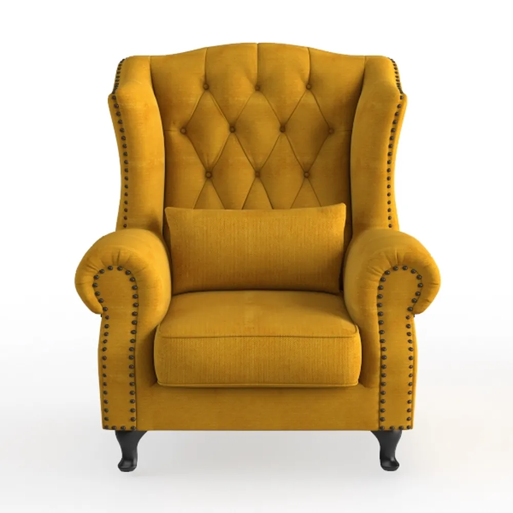 Modern Linen Accent Chair, Single Sofa Chair