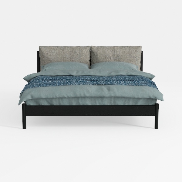 South Shore Step One Platform Bed, Queen, Gray Oak