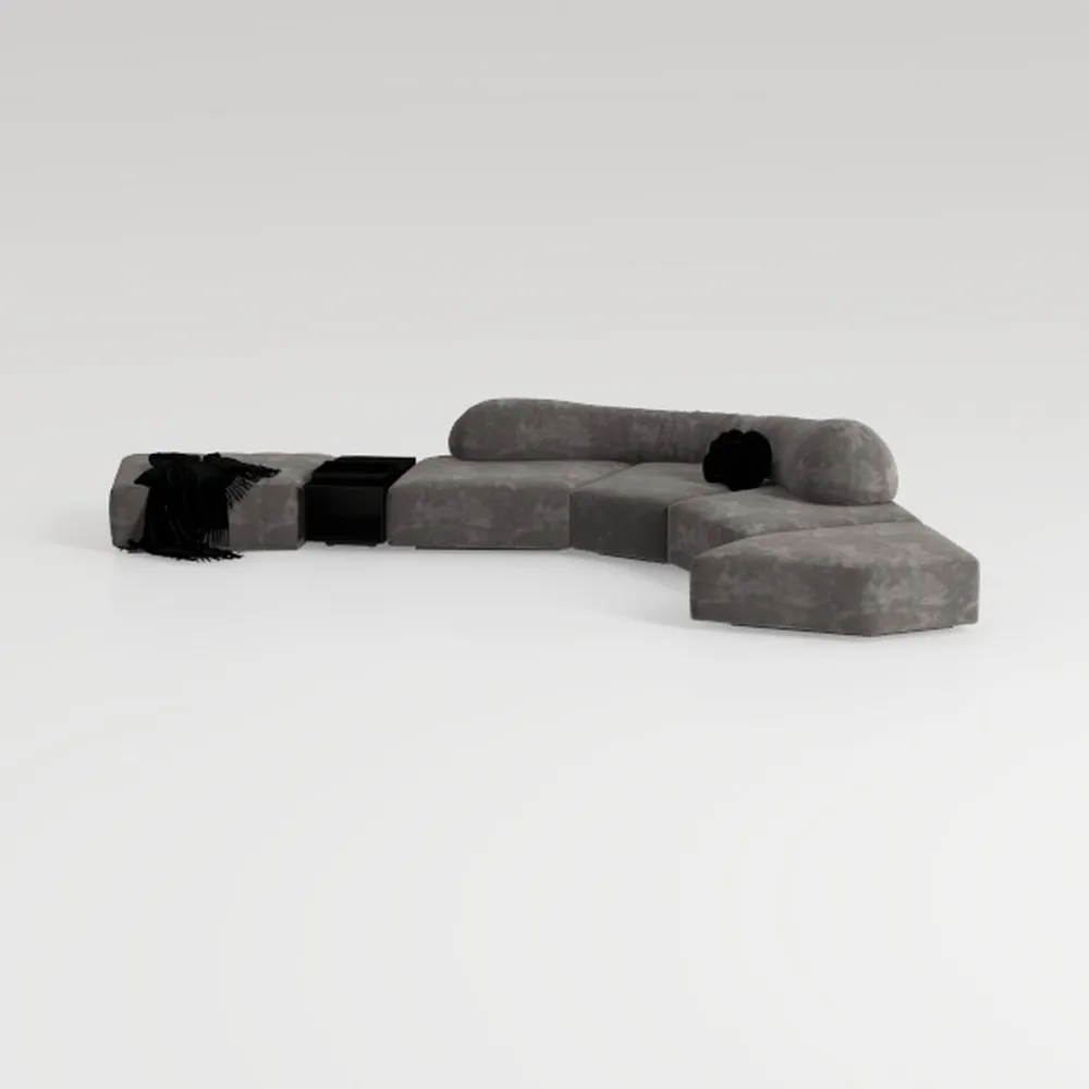 YI DANICA L-Shaped Sectional Couch – Modular with