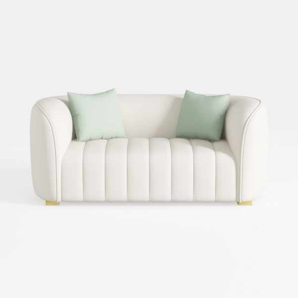 Lambswool Sofa for Living Room Luxury Loveseat