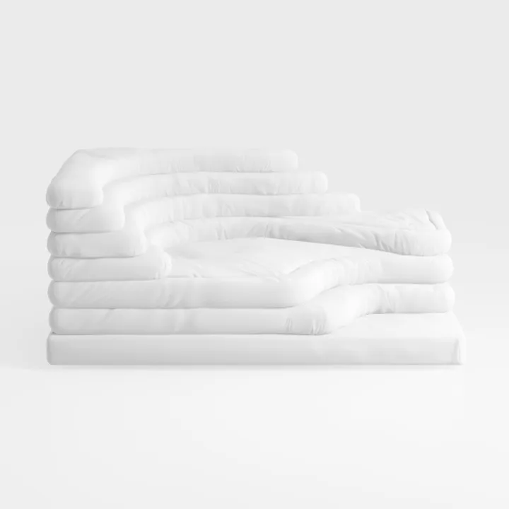 Tov Furniture Calliope Cream Vegan Shearling 4-Pie