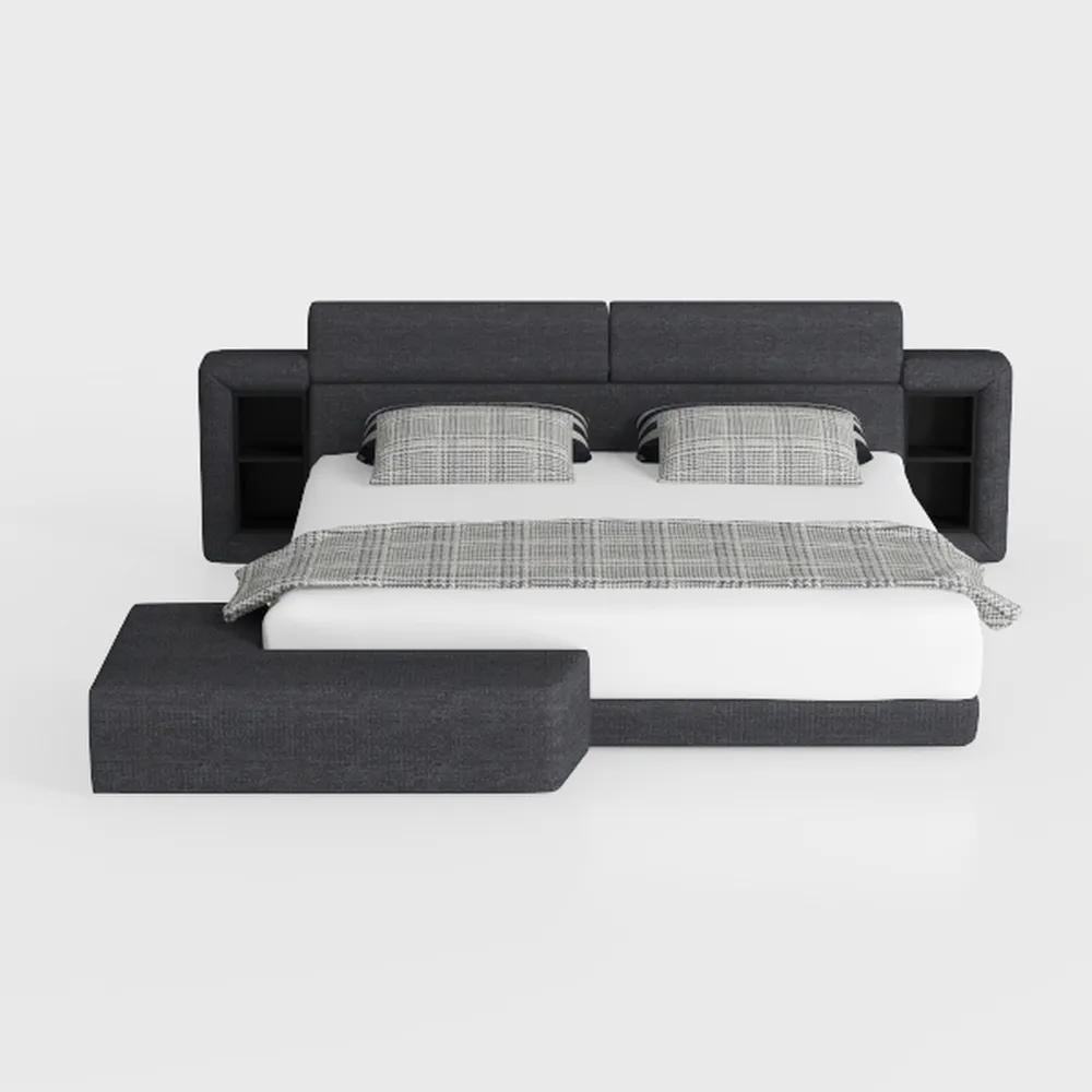 Bellemave Full Daybed with Pop-up Trundle Upholste