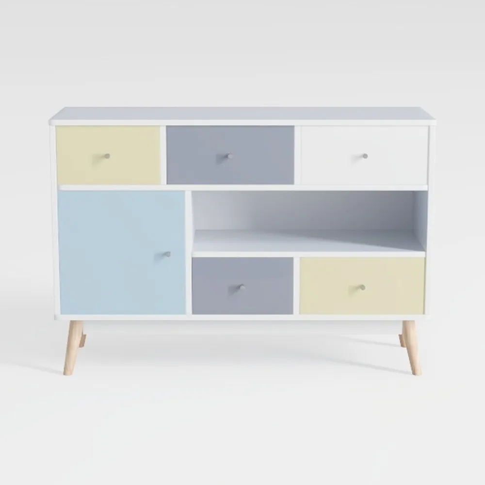 HULALA HOME Large Farmhouse Nightstand Set of 2