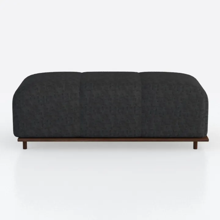 Nicecmft Soft Chenille Ottoman Footrest for Sectio