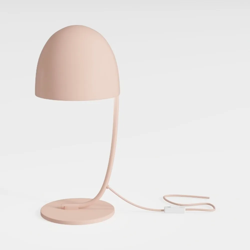 Pink Desk Lamp with Clamp, Rechargeable LED Small 