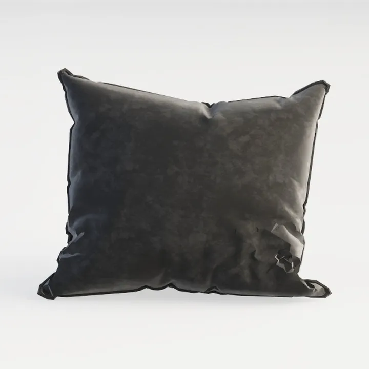 Demetex Dark Grey Pillow Covers 18x18 Set of 2