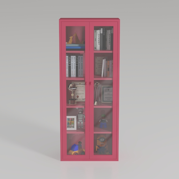 71&quot; H Metal Storage Cabinet with Wheels and