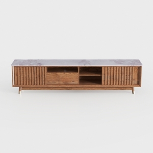 Mid Century Modern TV Stand for Televisions up 