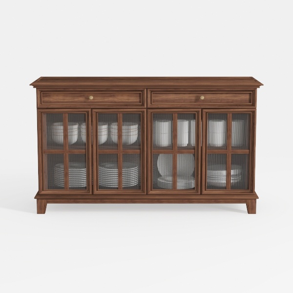 Bush Furniture Key West Tall TV Stand for 65 Inch