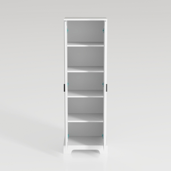 Kitchen Pantry Cabinet,71”White Metal Pantry