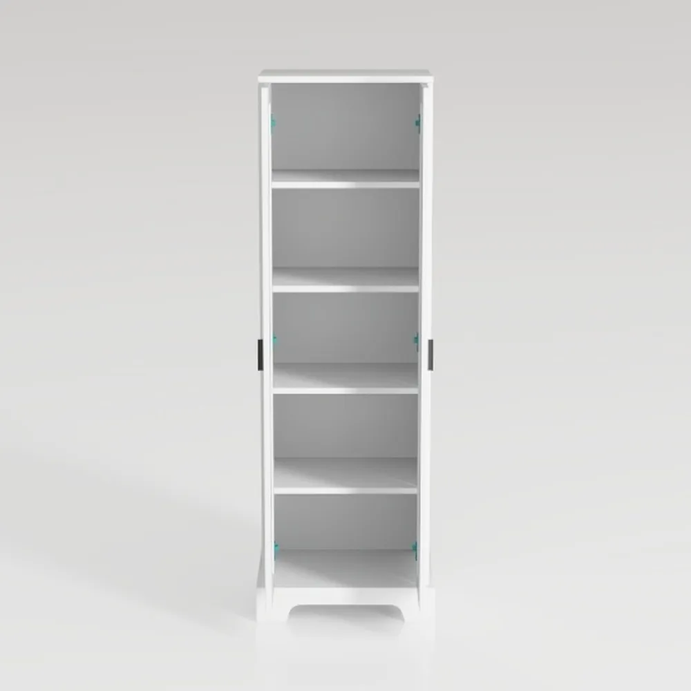 Kitchen Pantry Cabinet,71”White Metal Pantry