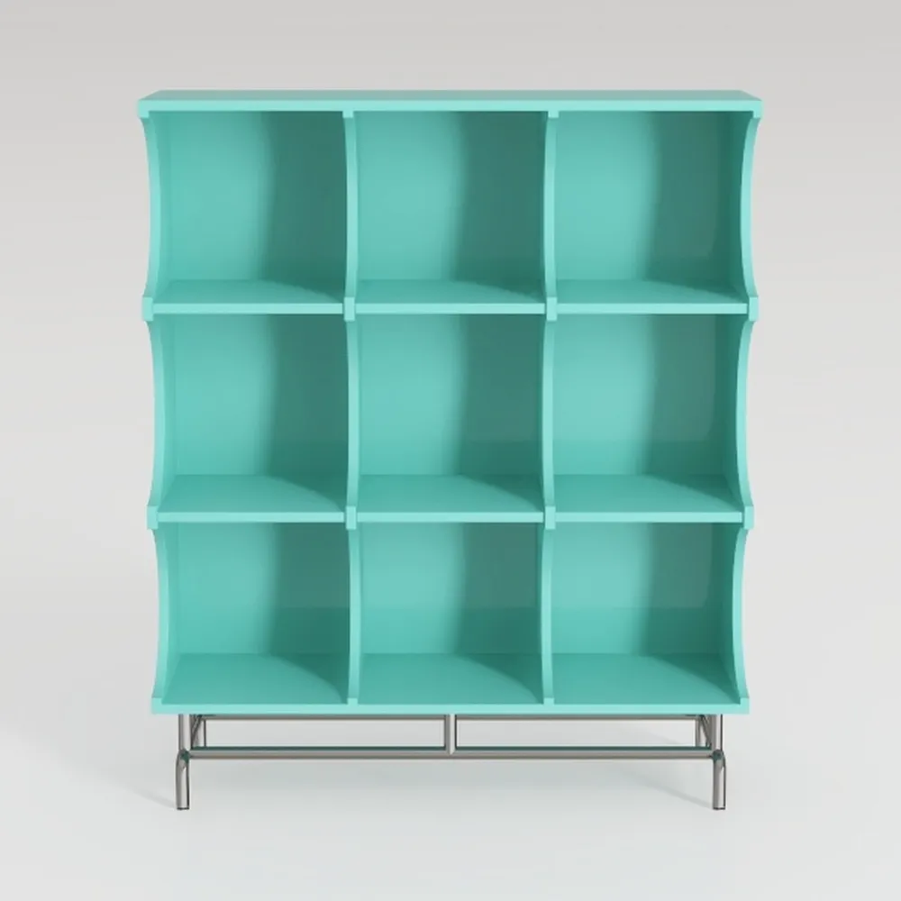 LEYAOYAO 7 Cube Bookshelf 3-Tier Bookcase with