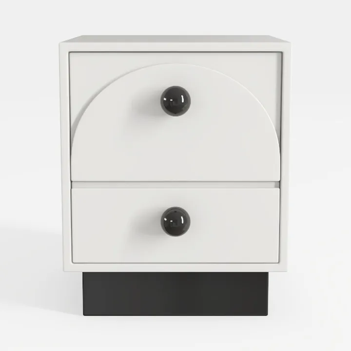 Wooden Bedside Table with Handles Bedside Table