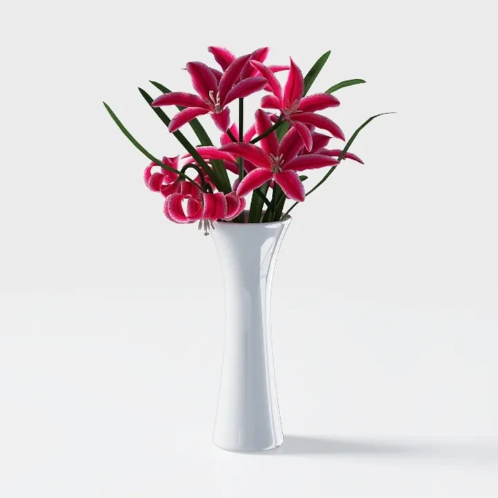 1Pc Nordic Flower Vase Minimalist Style Solid Color Plastic Pot Decoration Home Desk Plant Wedding Table Contain Arrangement