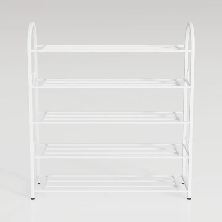 4 Tier Bamboo Shoe Rack for Closet Free Standing