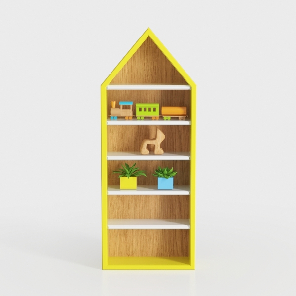 4 Tier Rotating Tree Bookshelf, 360° Revolving