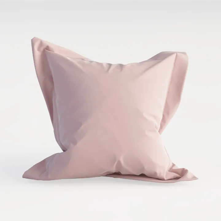 Minimalist Pink Fabric Throw Pillow 3D Model