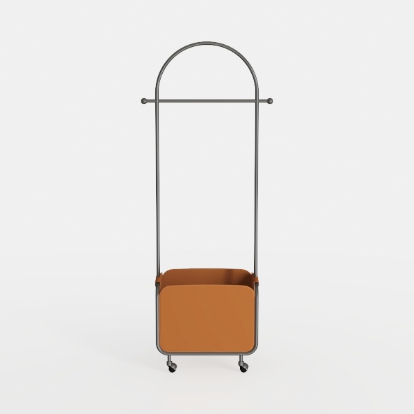 71&quot; Tall Fluted Arched Bookshelf with Doors, Mid