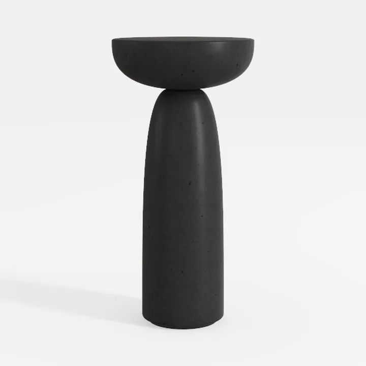 Minimalist Concrete Black Side Table 3D Model