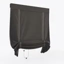 Minimalist Dark Fabric Roman Window Shade 3D Model Right 45 Degree View