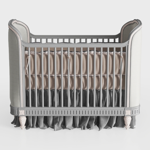 Maxwell Pebble Gray 3-in-1 Convertible Crib