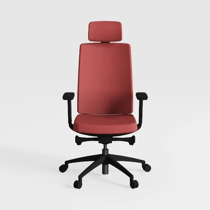 Modern Fabric Office Executive Chair with Headrest 3D Model