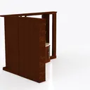 Mirror Cabinet 420 Right 45 Degree View