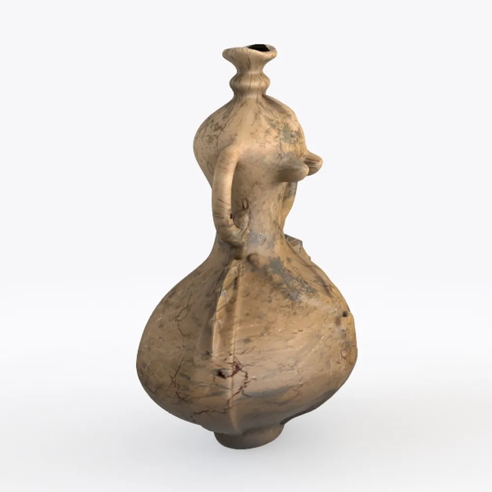 Ceramic Flower Vase Home Decor - 7.1 Inch Retro